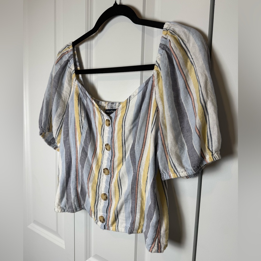 Abercrombie & Finch Linen blend top - Picture 5 of 8